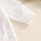 My First Valentines Day Baby Boy Outfit Long Sleeve Letter Print Crewneck Sweatshirt Pants Baby Boy Valentines Day Outfit (V-Whi