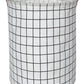 Clocor Collapsible Round Laundry Hamper/Large Storage Basket/Toys Bin/Boys And Girls Hamper/Room Decor (White Check)