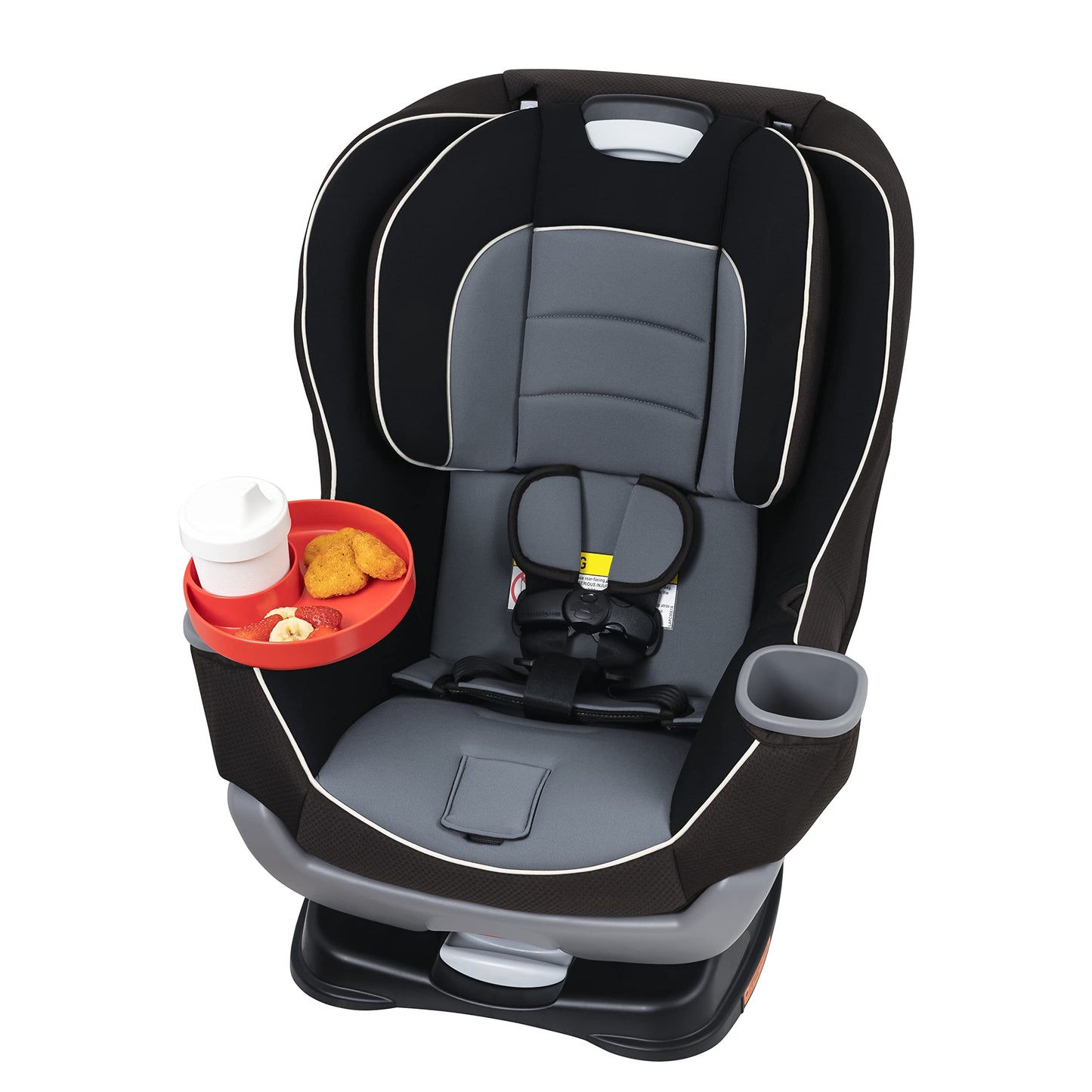 My Travel Tray Round, Usa Made. Easily Convert Your Existing Cup Holder To A Tray And Cup Holder For Use In A Car Seat, Booster,