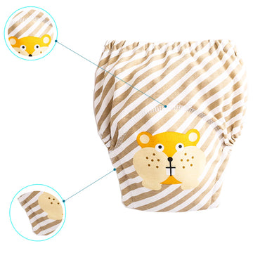 6 Pack Potty Training Pants For Boys Girls, Learning Designs Training Underwear Pants(3-4.5T)