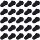 Duufin 25 Pairs Toddler Ankle Socks Low Cut Kids Half Cushion Toddler Socks Black Low Rise Ankle Socks For Toddler Boys And Girl