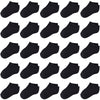 Duufin 25 Pairs Toddler Ankle Socks Low Cut Kids Half Cushion Toddler Socks Black Low Rise Ankle Socks For Toddler Boys And Girl