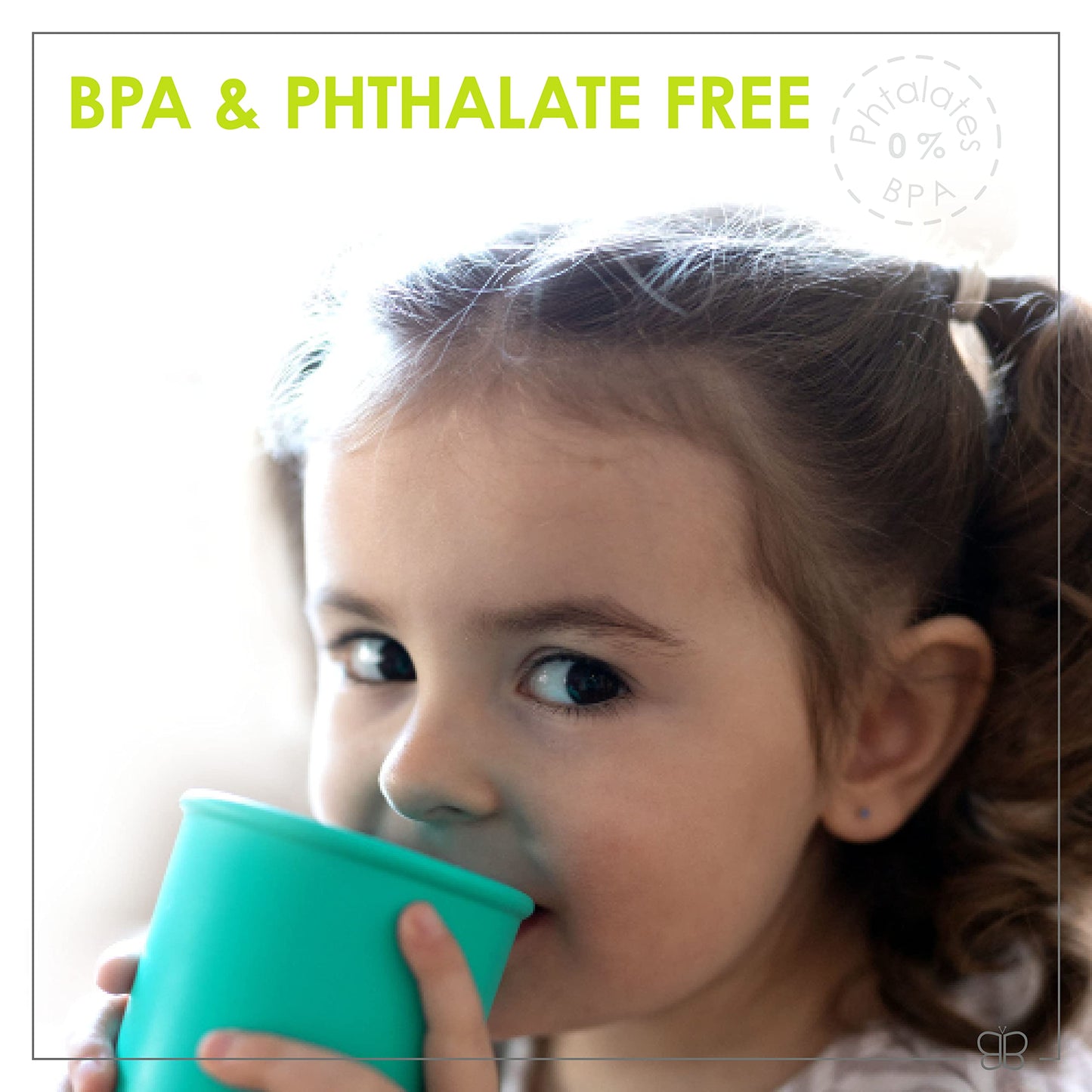 Bblv Kp Silicone Toddler Straw Sippy Cup - 4-In-1 Durable Spill Proof Cups For Kids, Travel Transition Training Cups For Babies,