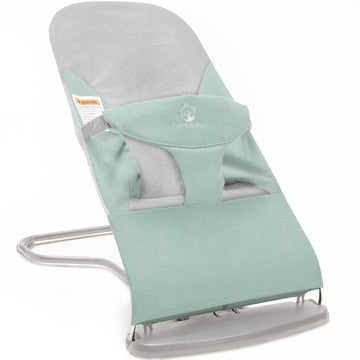 ComfyBumpy Ergonomic Baby Bouncer Seat - Bonus Travel Carry Case - Safe, Portable Bouncing Chair with Adjustable Height Position
