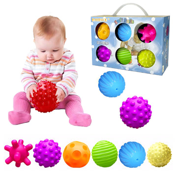 ROHSCE Sensory Balls for Baby Sensory Baby Toys 6 to 12 Months for Toddlers 1-3, Bright Color Textured Multi Soft Ball Gift Sets