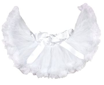 Petitebella Single Color Baby Skirt 3-12M (White, 3-12 Months)