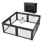 Foldable Baby Playpen, Shape & Size Adjustable Playpen for Toddler, 59x71 Large Play Pens Safety Mesh Foldable Playard for Babie