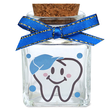 Hamuiers Baby Tooth Box, Tooth Fairy Box For Lost Teeth, Glass Tooth Holders For Kids First Teeth Keepsake Box Gifts For Baby -