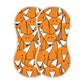 YYZZH Cartoon Red Fox Big Family Pattern Muslin Burp Cloths for Baby 2 Pack 100% Cotton Baby Washcloths Bibs for Boy Girl