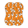 YYZZH Cartoon Red Fox Big Family Pattern Muslin Burp Cloths for Baby 2 Pack 100% Cotton Baby Washcloths Bibs for Boy Girl