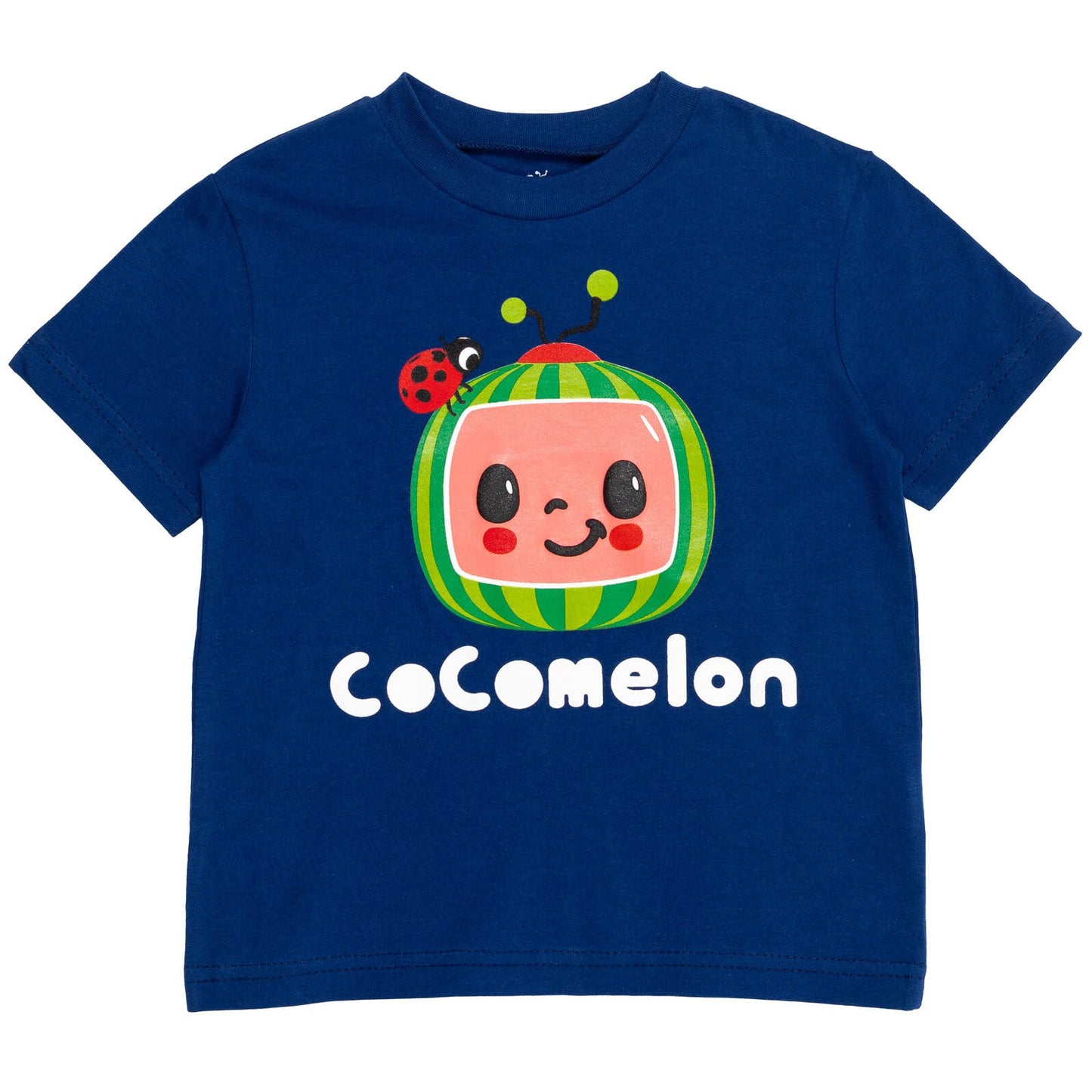 Cocomelon Jj Yoyo Tomtom Infant Baby Boys Graphic T-Shirt & French Terry Shorts Blue 12 Months