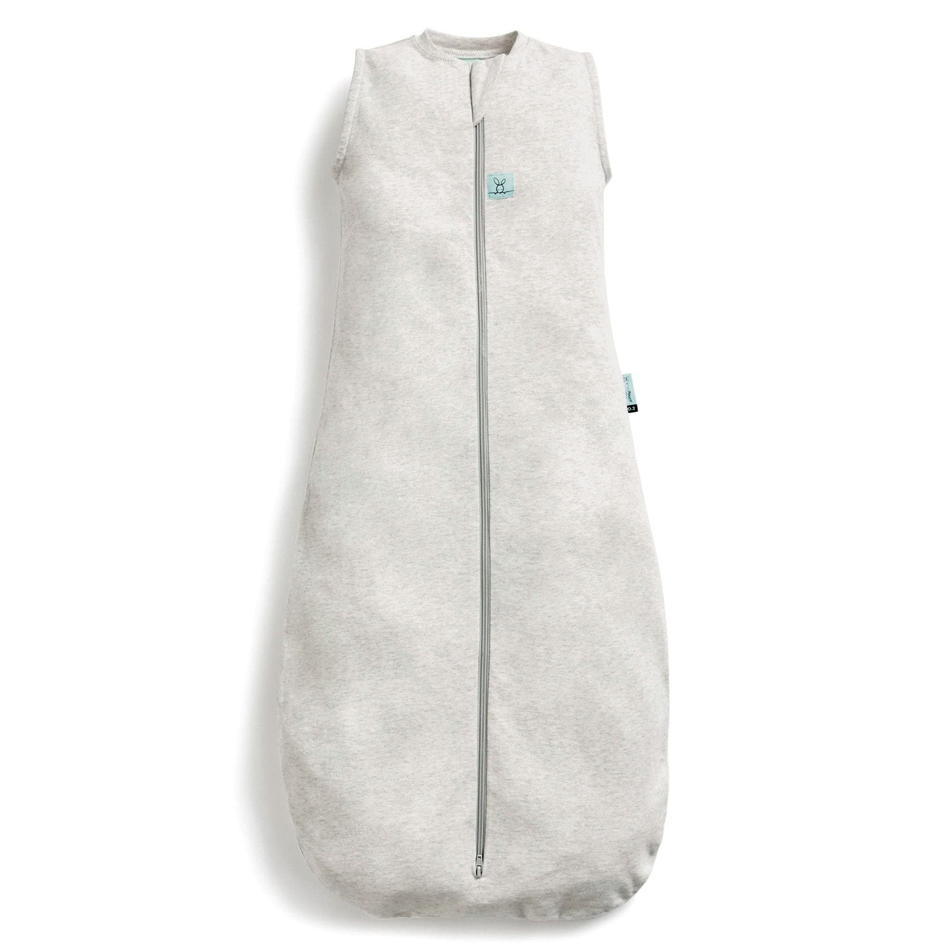 ergoPouch 0.2 Tog Jersey Sleeping Bag - Arms-Out Baby Sleep Sack - Soft, Breathable & Comfortable (3-12 Months, Grey Marle)