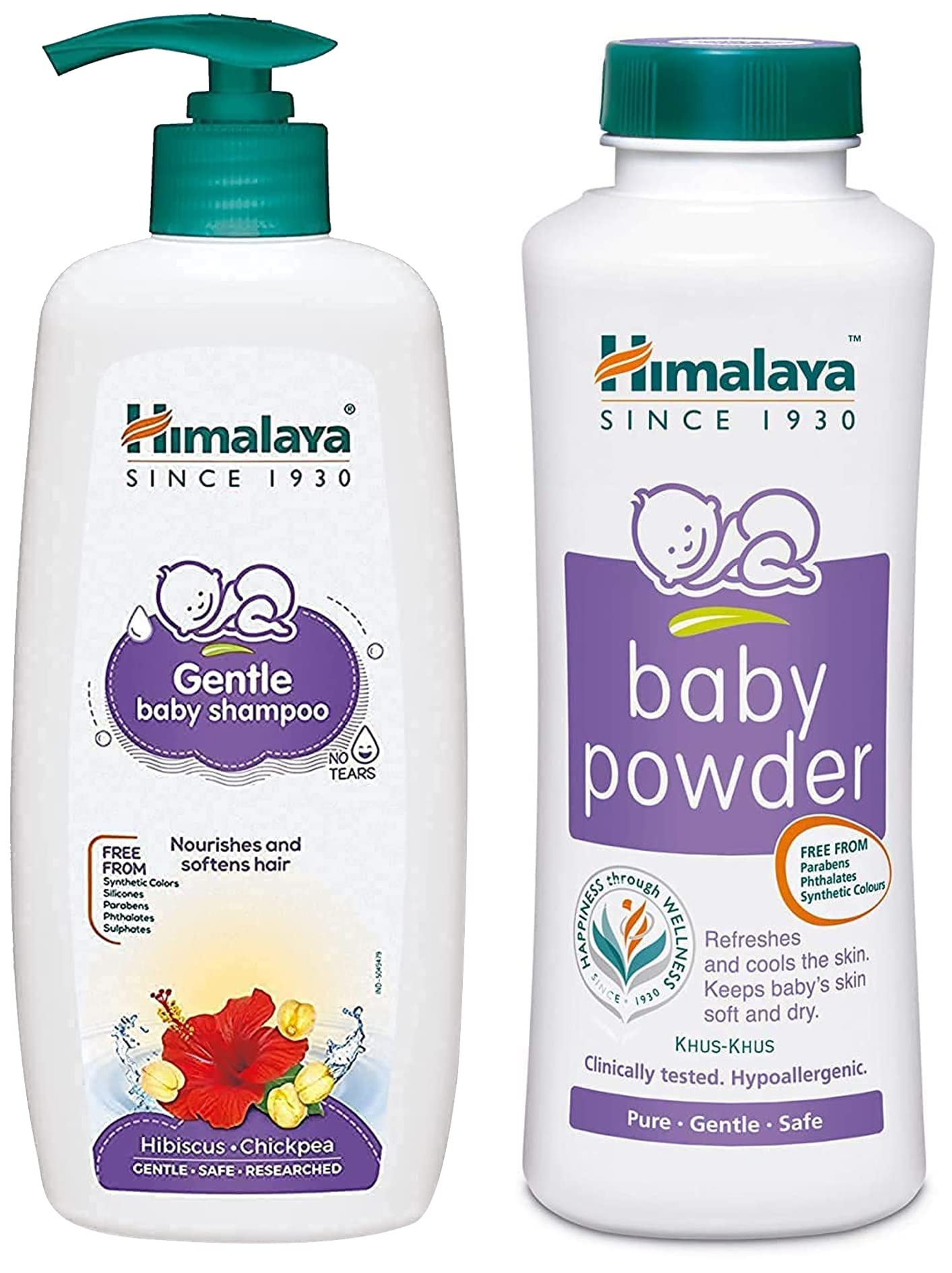 Himalaya Baby Shampoo (400 Ml) & Himalaya Baby Powder (400G)