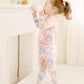 Vaenait Baby Kids Junior 100% Cotton Sleepwear Pajamas 2Pcs Set Tiedye-Bluepinkyellow-253 L