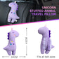 Farochy Unicorn Seat Belt Pillow Kids Cover, Vehicle Shoulder Pads, Car Seatbelt Cushion for Kids, Strap Pillows Animal Travel (