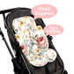 Hnhuaming Floral Baby Car Seat Head And Body Support,2-In-1 Reversible Carseat Insert,Soft Cushion For Stroller, Swing, Bouncer,