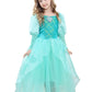 Dressy Daisy Girls Princess Dress Up Costume Mermaid Halloween Xmas Birthday Parties Long Sleeve Size 5-6 Green
