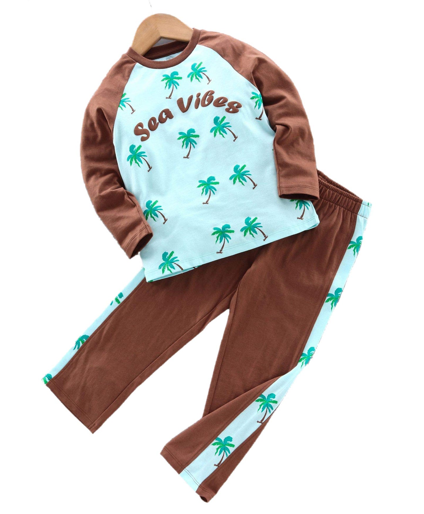 Ventra Girls Sea Vibes Nightwear Green