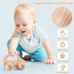 5 Pieces Wooden Baby Toys Wooden Toys for Babies 0-6-12 Months Wood Toys Rattles with Bells Montessori Wood Baby Push Car Wooden