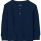 The Children'S Place Baby Boys And Toddler Boy Long Sleeve Thermal Henley Top Shirt, Tidal, 6-9 Months Us