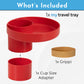My Travel Tray Round, Usa Made. Easily Convert Your Existing Cup Holder To A Tray And Cup Holder For Use In A Car Seat, Booster,