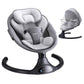 LAREX Baby Swing Infant Swing Electric Toddler Baby Rocker Portable for Newborn Boy Girl, 5 Sway Speeds with Remote Control, 10 