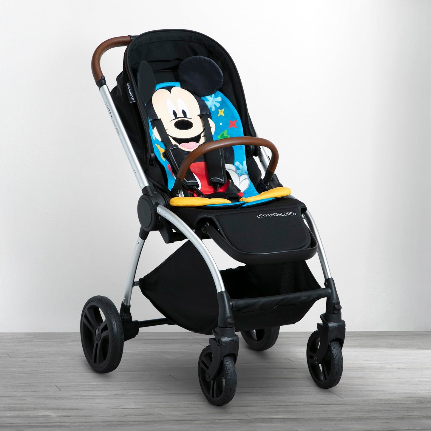 Mickey Mouse Stroller Seat Pad By Delta Children - Universal Stroller Seat Cushion/Liner For Infants And Toddlers - Machine Wash