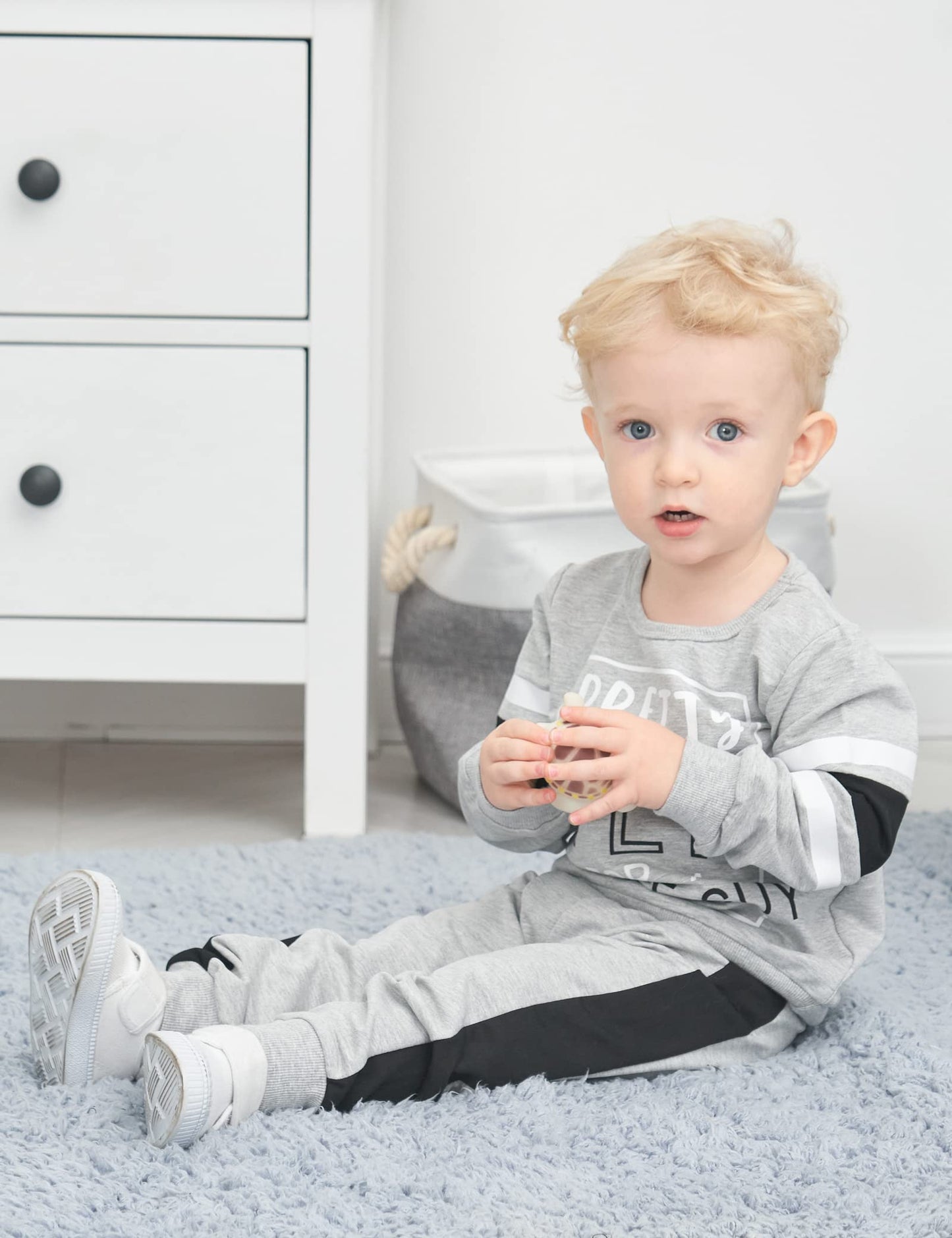 Menglang Toddler Boy Clothes Long Sleeve Pullover Sweatshirt Top Jogger Pant Set 2 Piece Outfit 2T 3T Boy Clothes