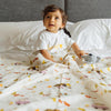 DULAAR Organic Muslin Swaddle Wrap for Newborns, Baby & Infants | Super Soft Blanket Made of 100% Cotton (1 Meter x 1 Meter) | P