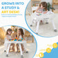 Time Followers 4-in-1 Baby Activity Center | 3 Stage Grow Stationary Standing Toddler Play Table | Tummy Time,Exersaucer, Jumper