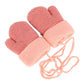 Baby Mittens Warm Mitts Infant Full Finger Gloves Magic Snow Mittens On String