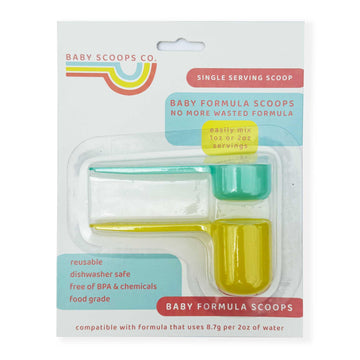 Baby Scoops Co. Infant Formula Measuring Scoop - Precise 1oz & 2oz Single-Serving for Newborns & Infants, BPA-Free Design