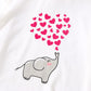 Rtnnsbbfcm Toddler Baby Girl Valentine'S Day Outfit Long Sleeve Elephant Heart T-Shirt Top Bell Bottom Pants Headband 3Pcs Set (