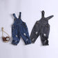 Kidscool Space Baby Boy Girl Jean Overalls,Toddler Ripped Denim Cute Workwear,Blue,6-12 Months