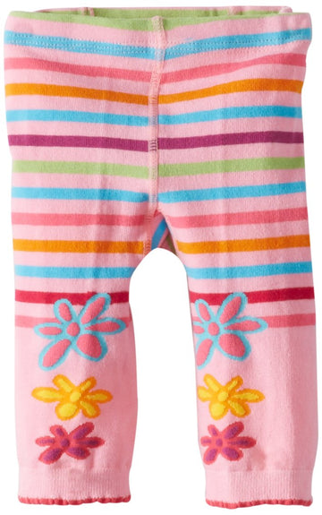 Jefferies Socks, Llc Baby-Girls Newborn Daisy Doodle Capri Tights, Aqua Wave, 6-12 Months