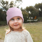 Furtalk Toddler Beanie Baby Boys Girls Beanies Kids Knit Winter Hats For 0-8 Years Light Purple