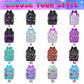 M Yescustom Custom Diaper Bag Backpack For Girls Boys Large Capacity With Pockets Purple Butterfly Personalized Baby Diaper Bags