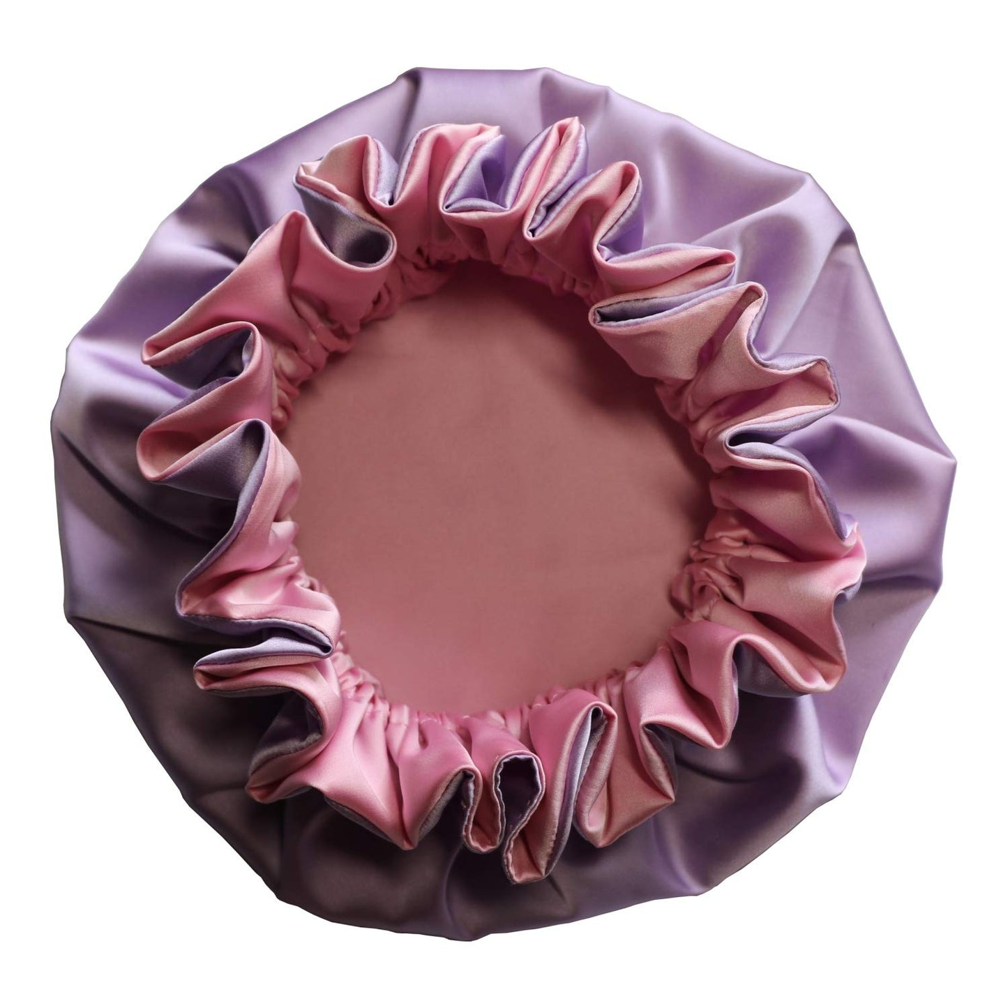 Akiss Reversible Satin Silk Sleep Hair Bonnet For Little Toddler Kids Girl Boy (Taffy/Lavender, 1~3 Y)