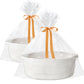 Kodomoore Large Woven Gift Basket Empty with Bag & Ribbon - Gifts for Mom, Baby Shower, Birthdays & Raffle - Cotton Rope Storage