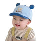 Mr Rabbit Baby Summer Cap For Boy & Girl, Kids Korean Style Comfortable, Breathable Lightweight Cotton Adjustable, Cute Bear (Ag