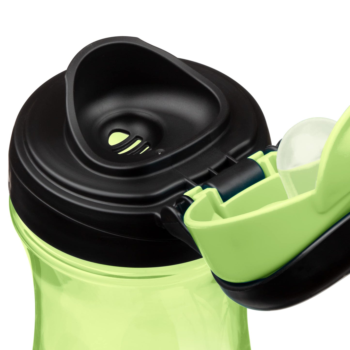 Chicco My Tumbler Open Rim Water Bottle With Free-Flow Spout 12Oz.| Spill Proof When Lid Is Closed| Flip-Up Carry Handle | Top-R