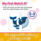 The Learning Journey: My First Match It - Head and Tails - 15 Piece Self-Correcting Animal Matching Puzzles - Learning Toys for