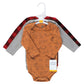 Hudson Baby Unisex Baby Cotton Long-Sleeve Bodysuits, Into The Woods Prints 3-Pack, Preemie