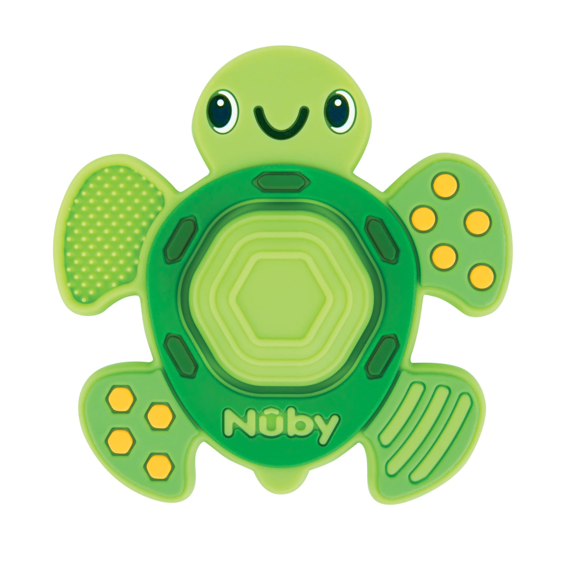 Nuby Teethe N Pop Sensory Play Teether - Baby Teething Toy - 3+ Months - Turtle