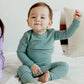 Vaenait Baby Kids Toddler Cotton Sleepwear Pajama Pjs 2Pcs Set Basic Mint 2Xl