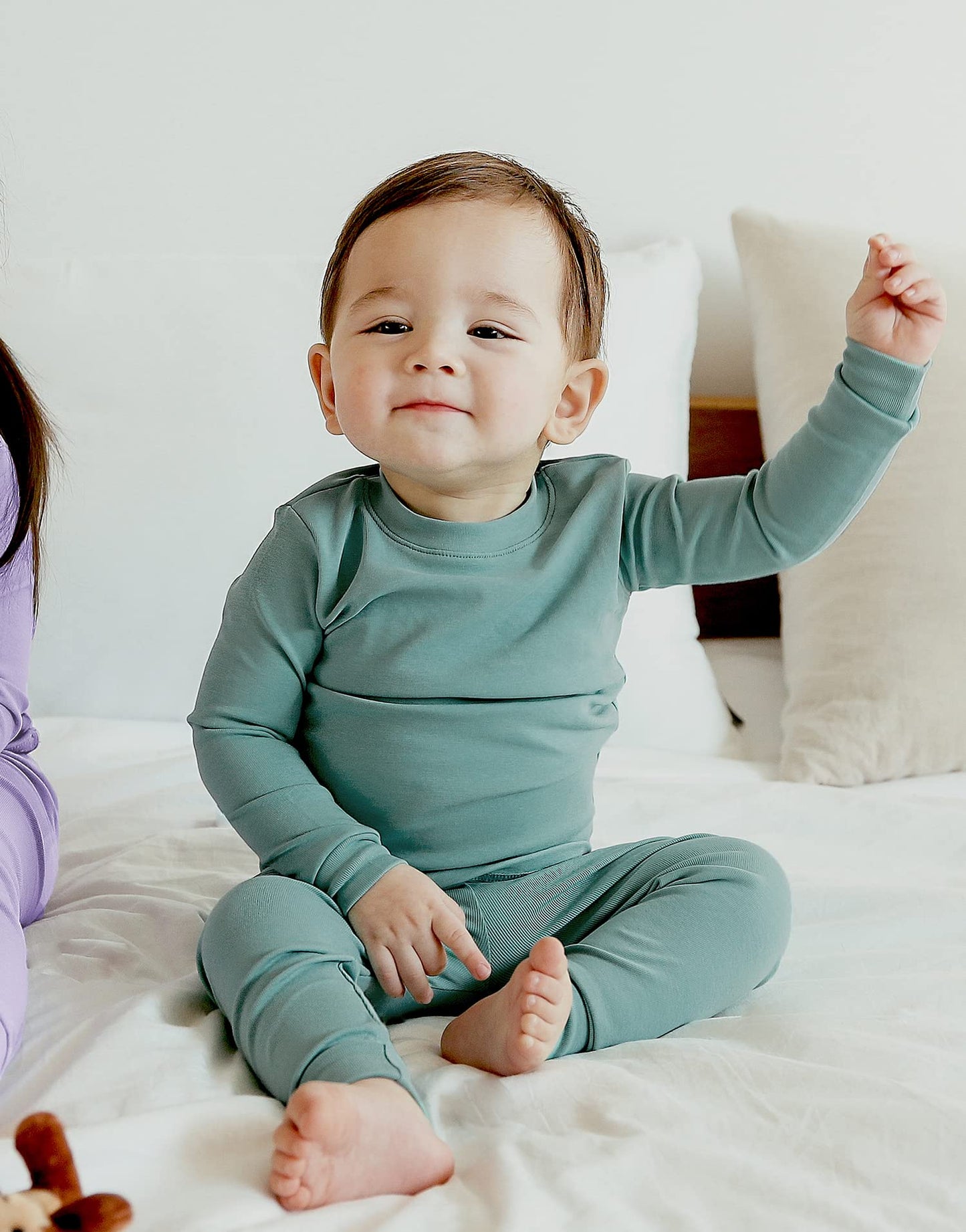 Vaenait Baby Kids Toddler Cotton Sleepwear Pajama Pjs 2Pcs Set Basic Mint 2Xl
