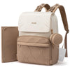 LOVEVOOK Diaper Bag Backpack, Baby Travel Bags for Boys & Girl, Toddler Waterproof Diaper Bag w/Changing Pad (Beige khaki, 15.6
