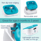 Hiccapop ErgoBoost Toddler Booster Seat for Dining Table, Non-Slip Stable Booster Chair for Toddlers Eating, High Chair Booster