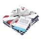 Hudson Baby Unisex Baby Flannel Cotton Washcloths, Going Places 10 Pack, One Size