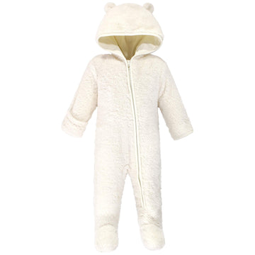 Hudson Baby Unisex Baby Fleece Sleep And Play, Cream Bear, 18-24 Months